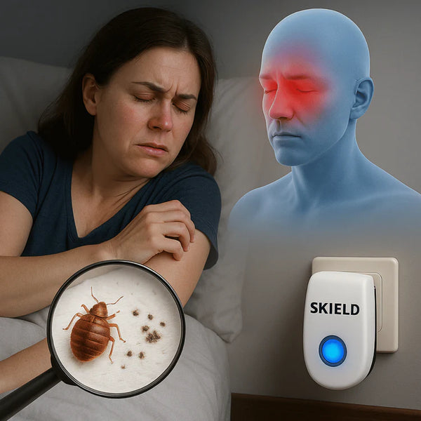 BugShield | Ultrasonic Pest Repeller for Mites, Fleas, Bed Bugs, Moths & Silverfish